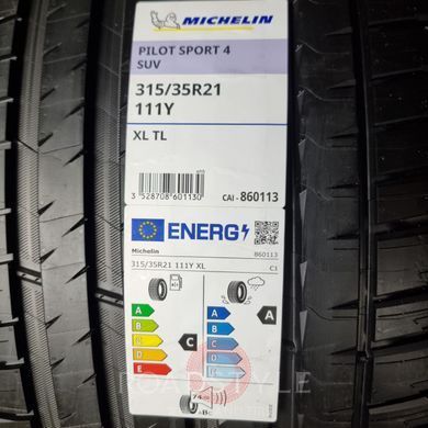 Летние шины 285/40 R21 109Y XL...315/35 R21 111Y XL Michelin Pilot Sport 4 SUV