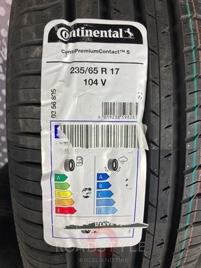 Summer tires 235/65 R17 104V Continental PremiumContact 5